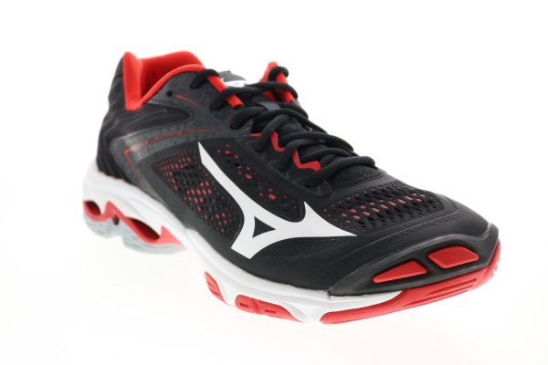 Mizuno Wave Lightning Z5 V1GC190062 Mens Black Athletic Volleyball Shoes Fashion
