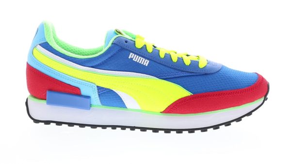 Puma Future Rider Double Raceway 38349401 Mens Blue Lifestyle Sneakers Shoes Hot on Sale