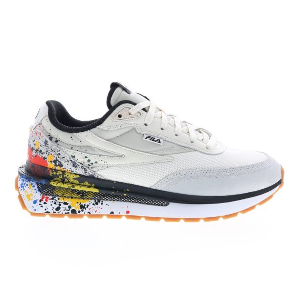 Fila Renno Diy 1CM01591-176 Mens Beige Suede Lifestyle Sneakers Shoes Supply