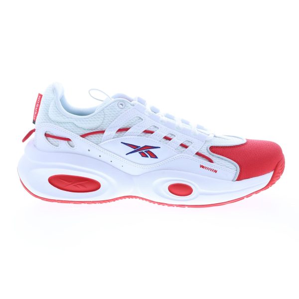 Reebok Solution Mid GY0930 Mens White Leather Athletic Basketball Shoes Sale