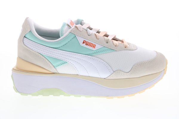 Puma Cruise Rider GL 38188101 Womens White Mesh Lifestyle Sneakers Shoes Fashion