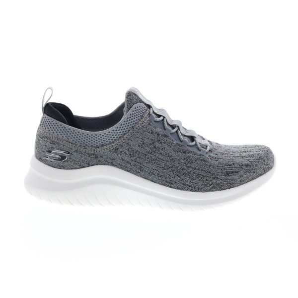 Skechers Ultra Flex 2.0 Cryptic 232206 Mens Gray Canvas Lifestyle Sneakers Shoes on Sale