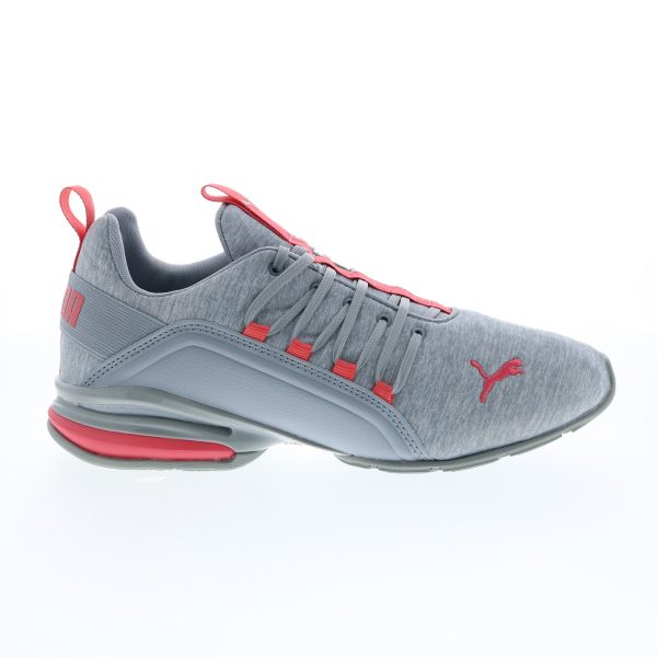Puma Axelion Heather 37602401 Womens Gray Canvas Athletic Running Shoes Fashion