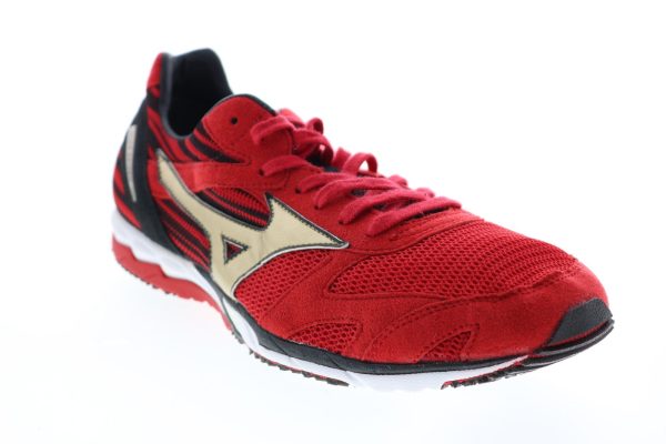 Mizuno Wave Ekiden 8KR-20350 Mens Red Synthetic Lace Up Athletic Running Shoes For Discount