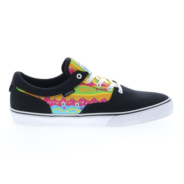 Etnies Factor 4101000553507 Mens Black Canvas Lace Up Skate Sneakers Shoes Sale