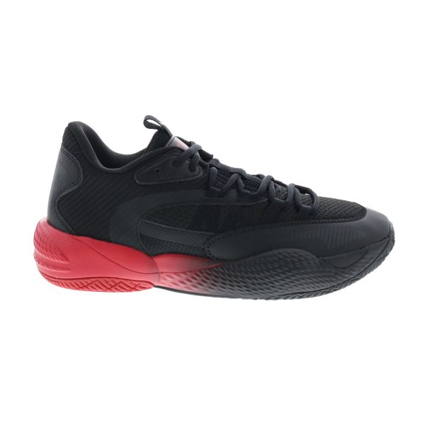 Puma Court Rider 2.0 Batman Mens Black Canvas Athletic Basketball Shoes Fashion