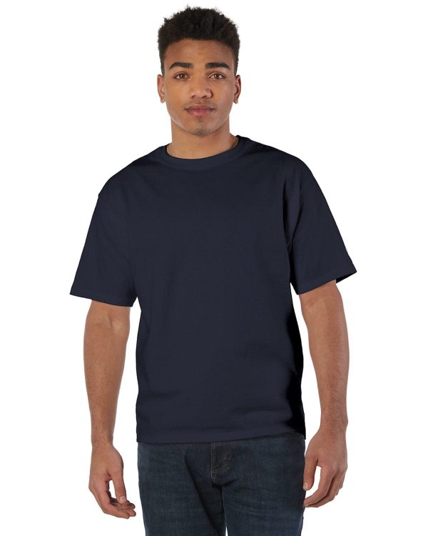Champion Heritage Jersey Heavyweight T-Shirt | Navy Cheap