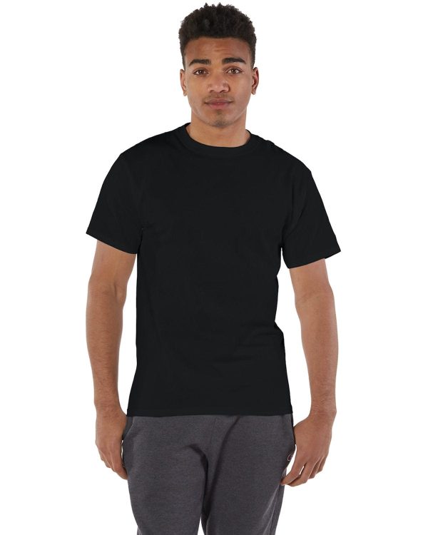 Champion Cotton T-Shirt | Black For Cheap