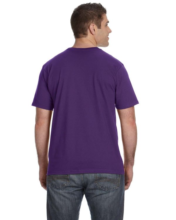 Anvil Fashion Fit T-Shirt | Purple For Sale - Image 2