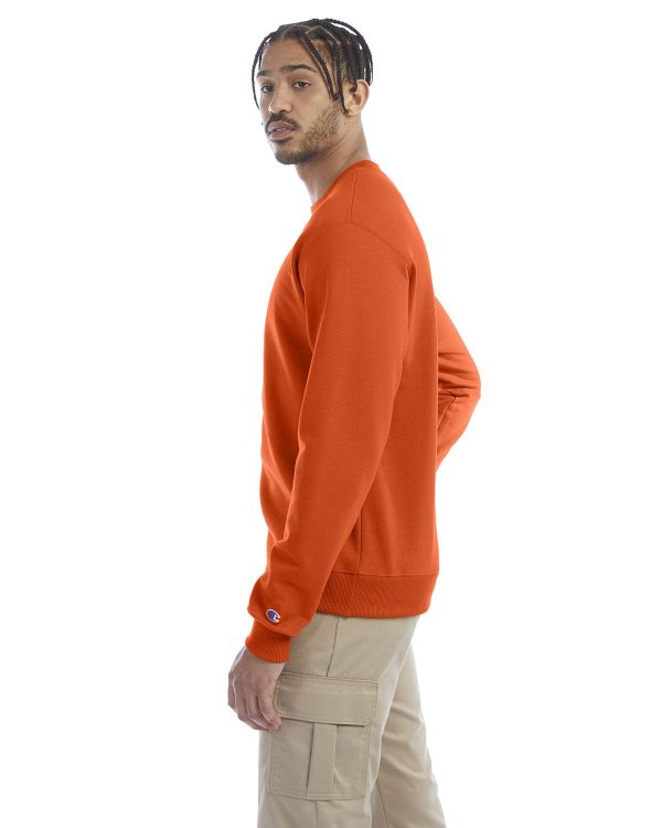 Champion EcoSmart Crewneck Sweatshirt | Orange Sale - Image 3