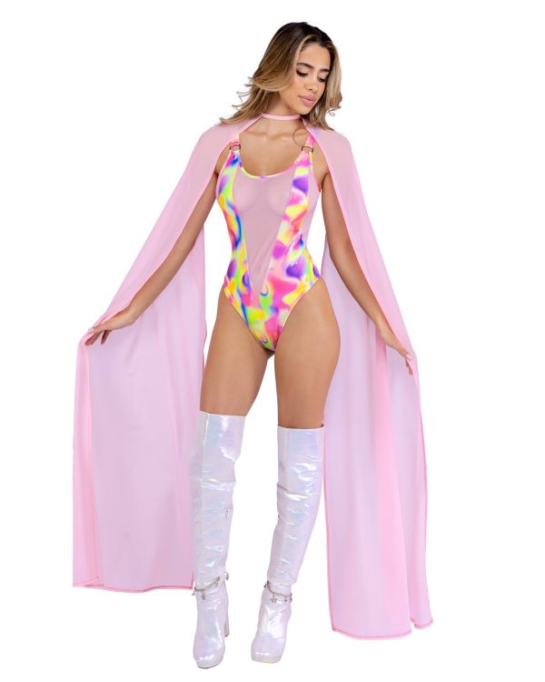 Roma Rave Festival himmer Multi-Colored Romper For Sale - Image 3